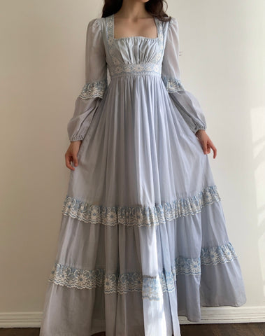 Gunne Sax Blue Sky Gown (XS/S) Nuvonu Gunne Sax Blue Sky Gown (XS/S) Nuvonu