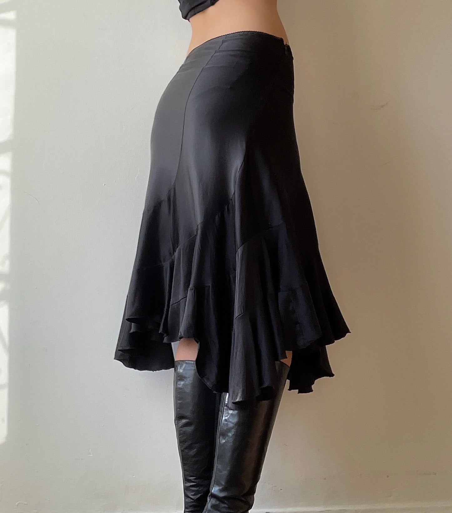Silk Ruffle Skirt (XS/S)