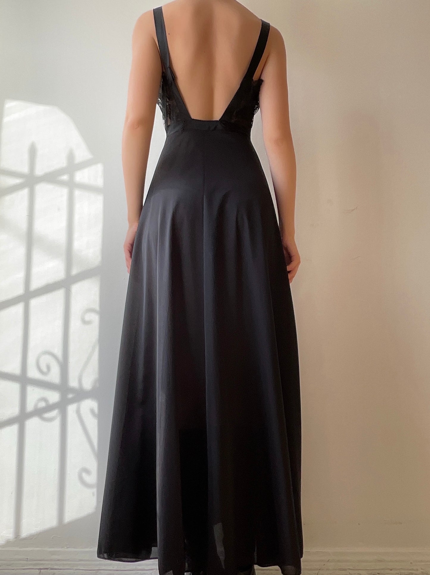 1950s Ruched Gown (XS/S)