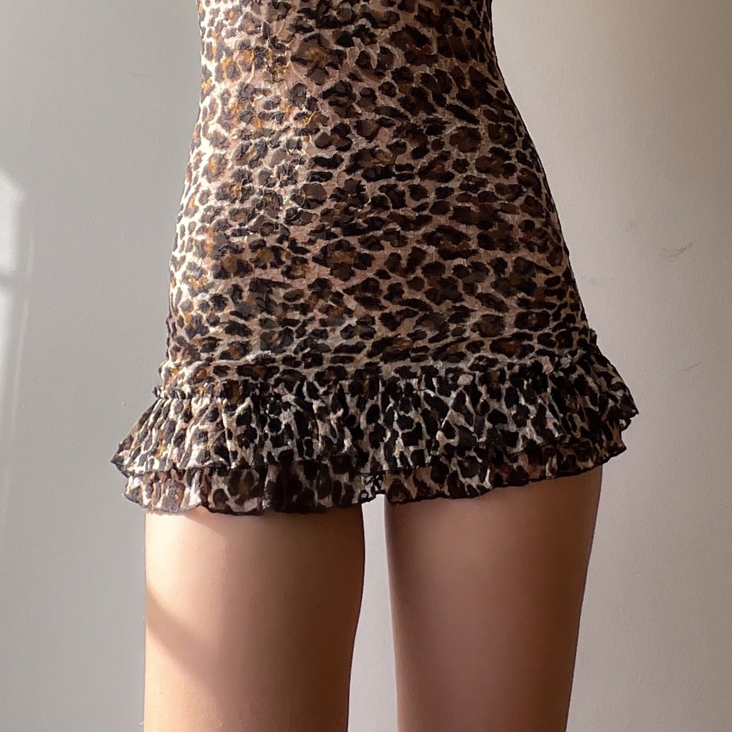 Mesh Cheetah Dress (XS/S)